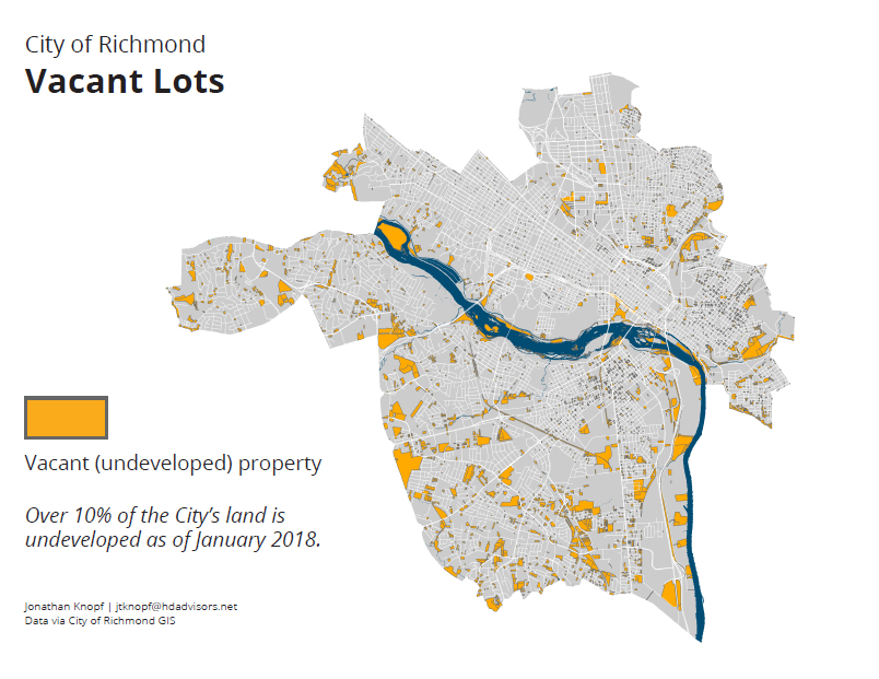 Richmond Vacant Property Interactive GIS Dot Map Duron Chavis