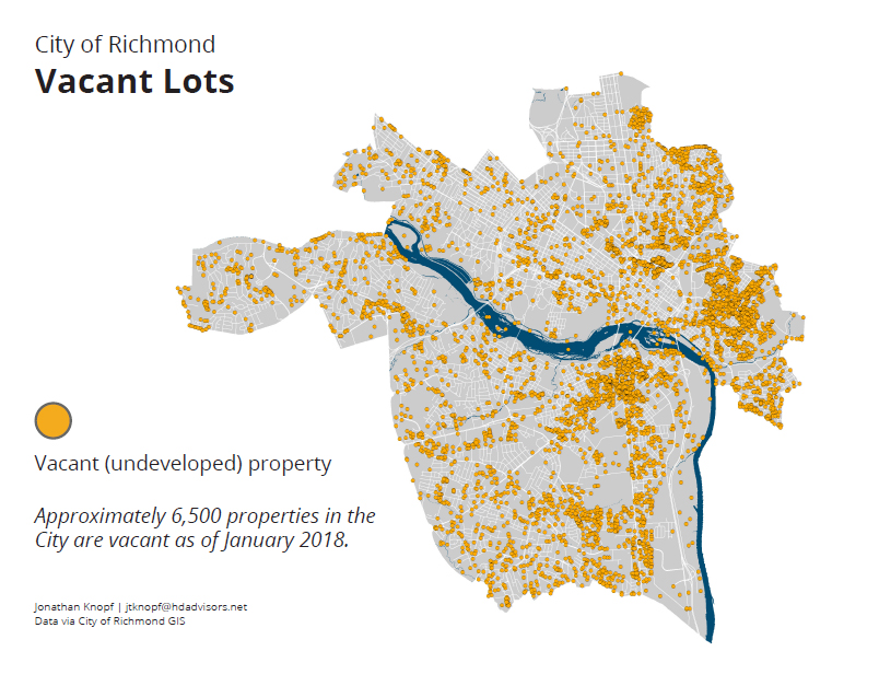 Richmond Vacant Property Interactive GIS Dot Map Duron Chavis