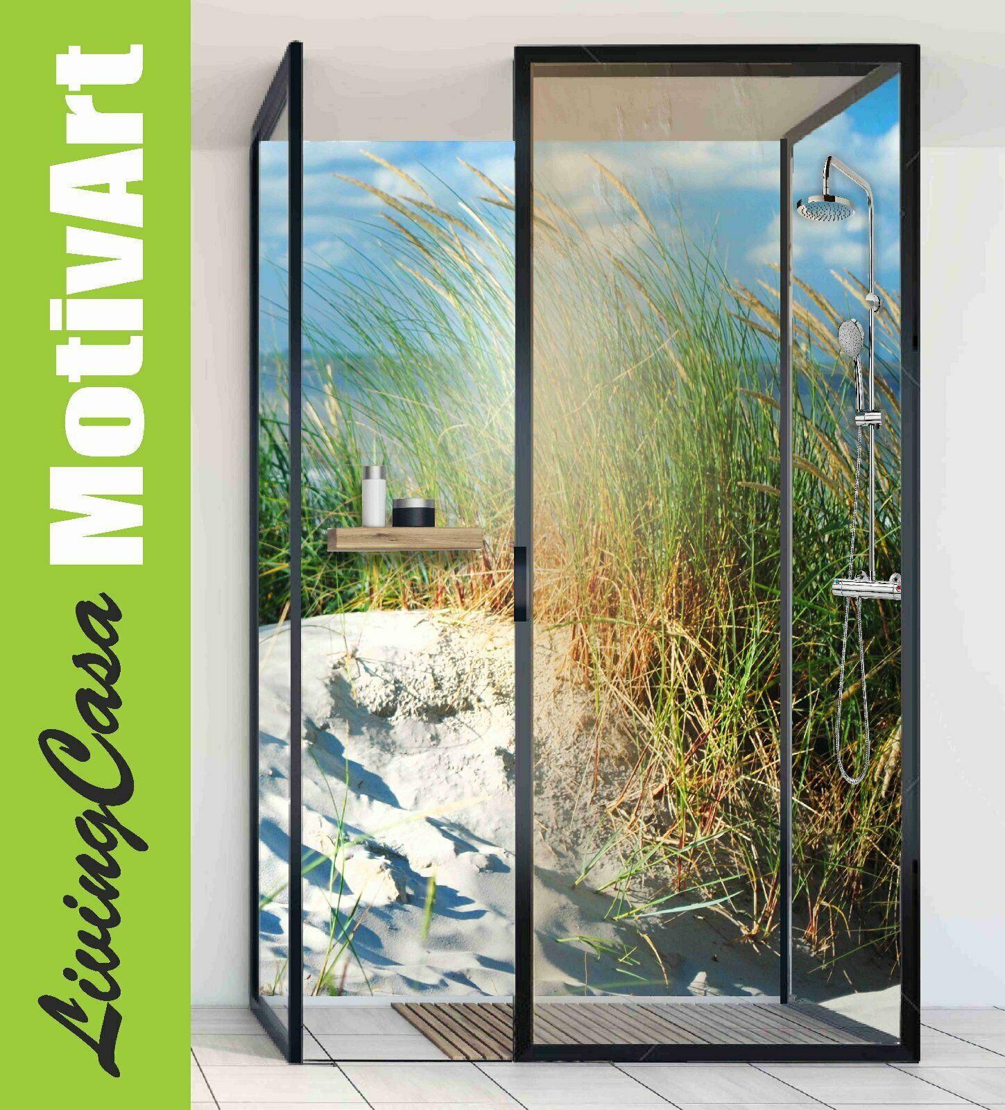 Eck Duschrückwand Rückwand Dusche Alu, Dünen Meer Strand Duc20 – Duschrückwand Online Shop