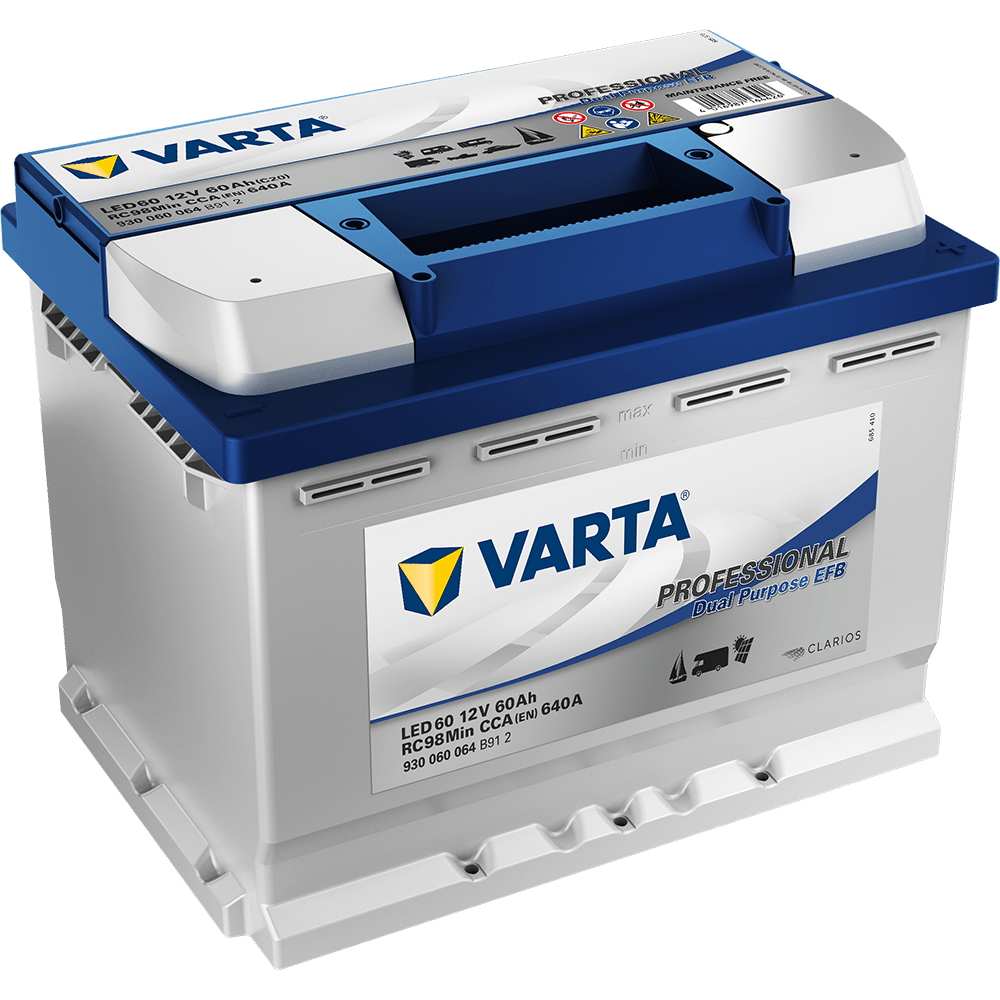 VARTA® Professional Dual Purpose EFB A long lasting battery ideal for