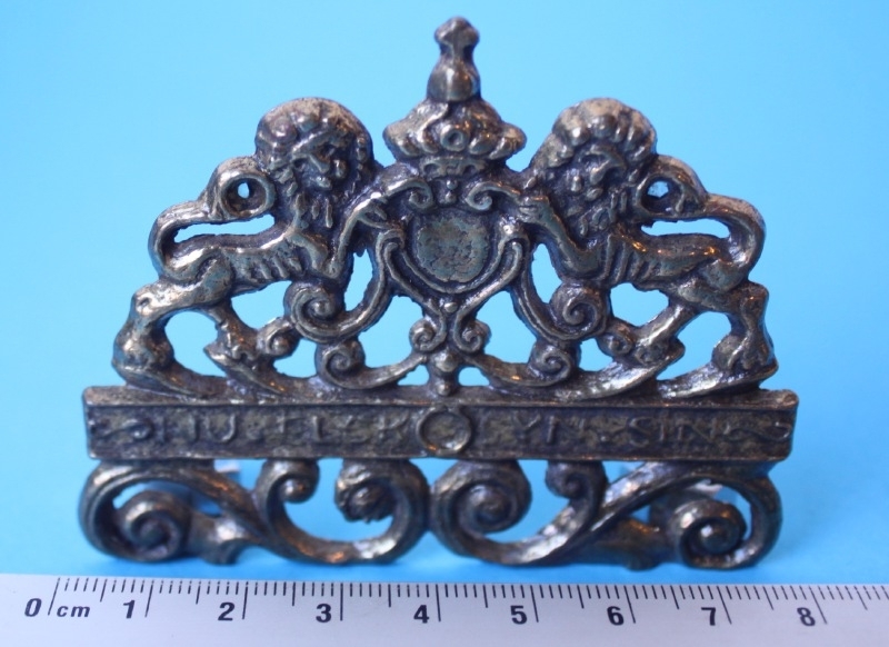 114.3 Topstuk voor kleine Zaanse klok met leeuwen, 80 Dutchclockworks