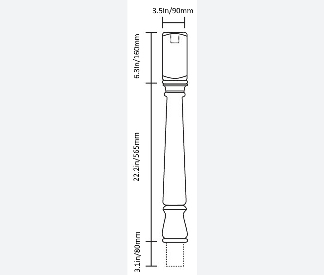 Newel Post Height Guides & Specifications Dutchess Millwork