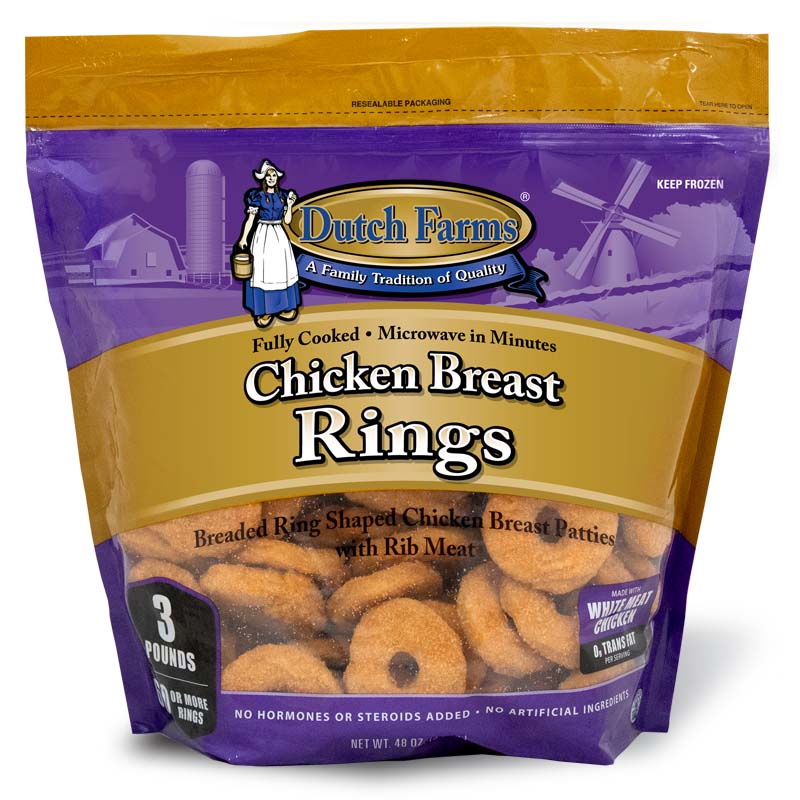 Breaded Chicken Breast Rings Dutch Farms
