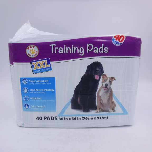 Pet All Star Training Pads, XXL Size, Super Absorbent, 40 Count, 30'' x