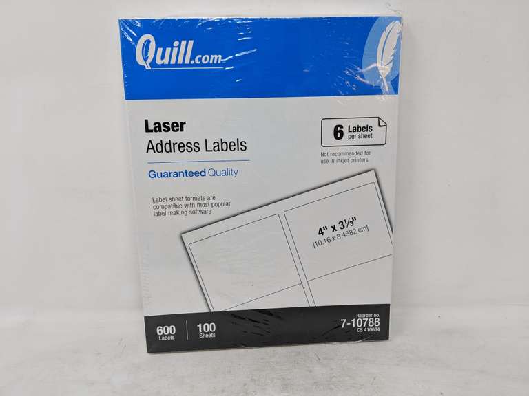 Lot of 8 Quill Laser Address Labels 600 Labels Dutch Goat