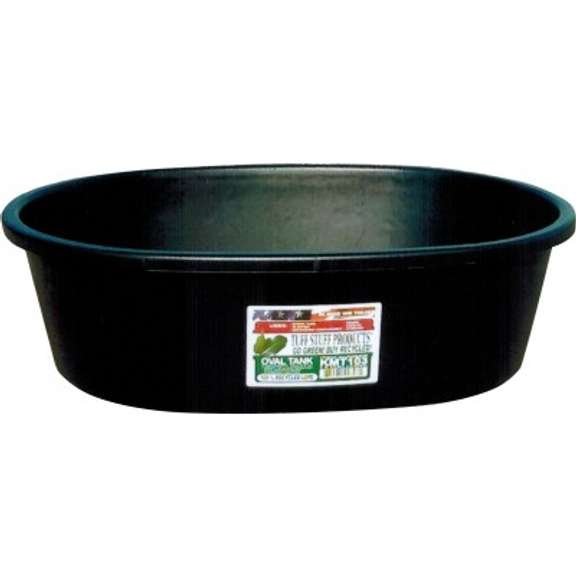 Tuff Stuff Heavy Duty Black Oval Tank 15 Gal 100 Recycled Used For