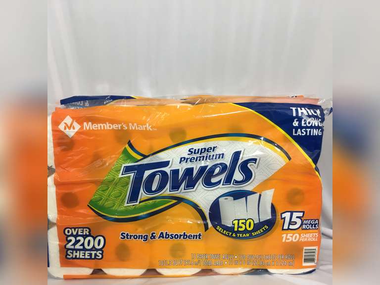 Lot of 2 Members Mark Paper Towels Dutch Goat