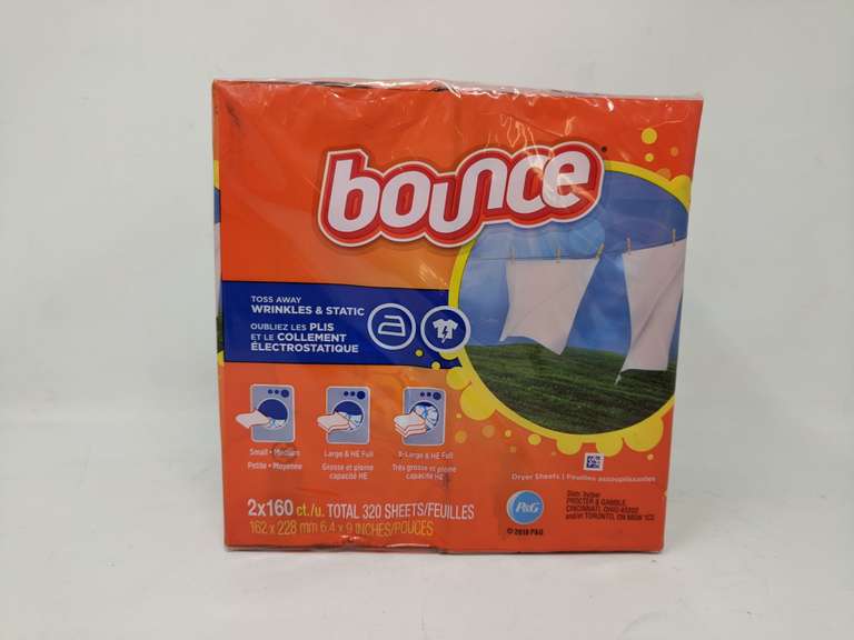 Lot of 4 Bounce Laundry Sheets ( 640 Count ) Dutch Goat