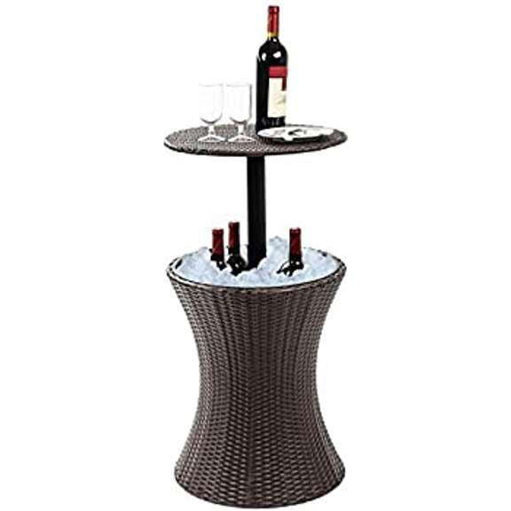 Keter 7.5 Gallon Cool Bar Patio Beverage Cooler Table Dutch Goat