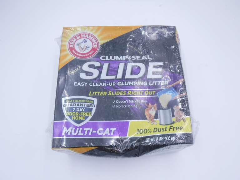 Lot Of 2 Arm & Hammer Clump & Seal Slide Clumping Litter Dutch Goat