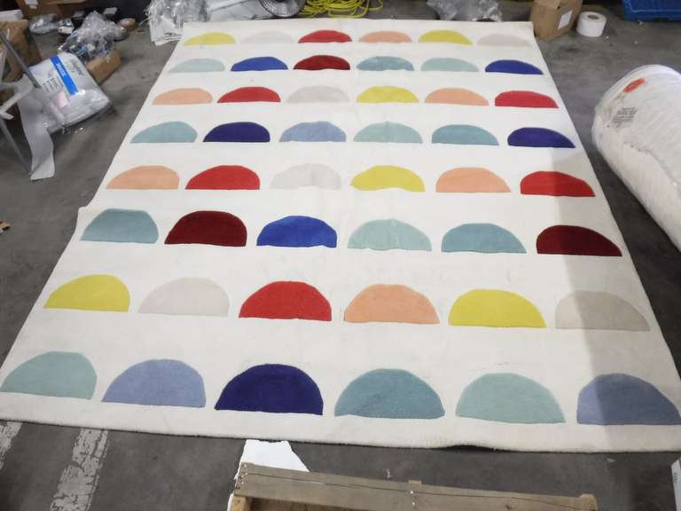 Crate & Barrel Multicolor Rug, 8 x 10, PO 9713337106, Fiber Content