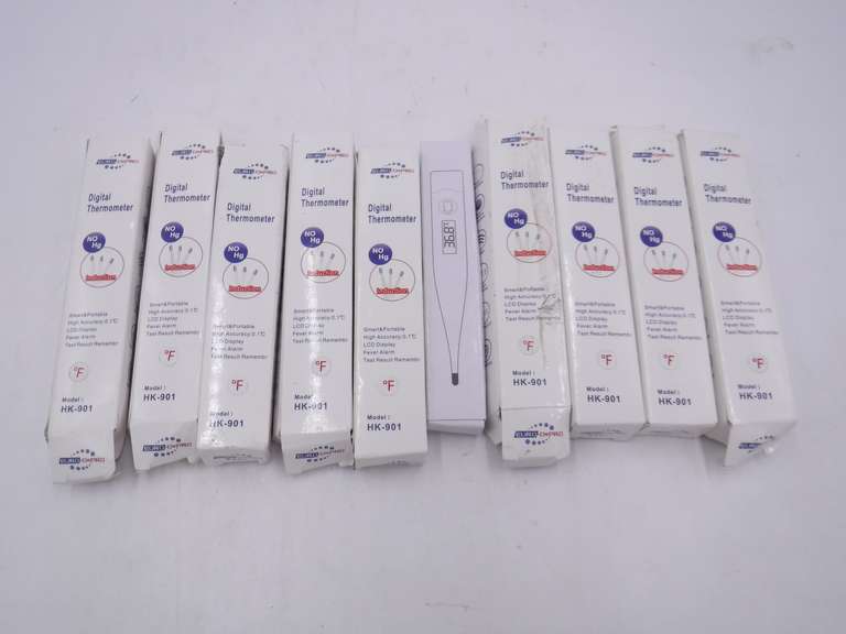 Lot Of 10 EuroDepro Digital Thermometers, Induction, Memory Function