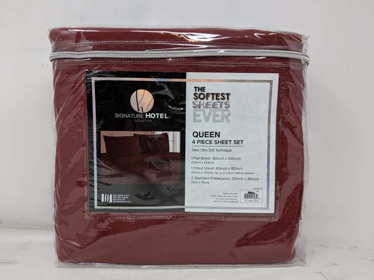 Signature Hotel The Softest Sheets Ever Sheet Set 4 Piece (Size