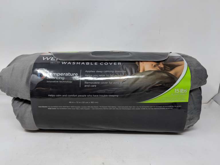 Tranquility Weighted Blanket With Washable Cover 15lbs Dutch Goat