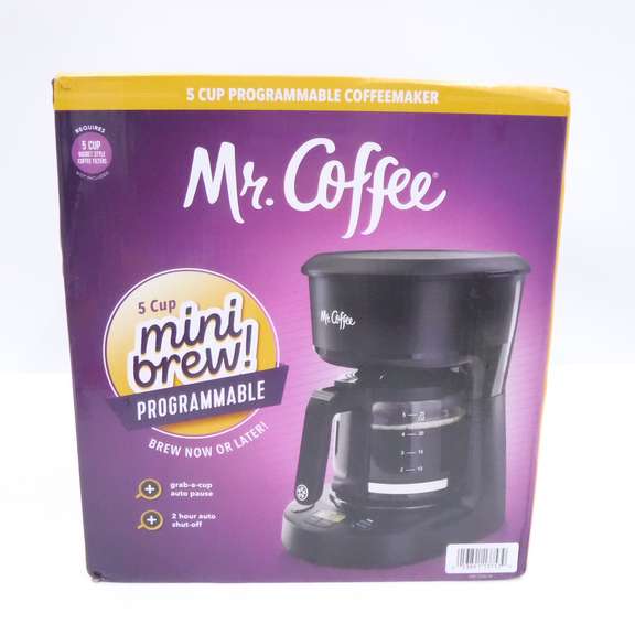 Programmable Coffee Maker Mr. Coffee 5 Cup 25oz. Mini Brew Dutch Goat
