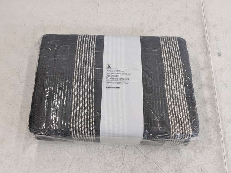 Crate and Barrel Duvet Cover King Dutch Goat