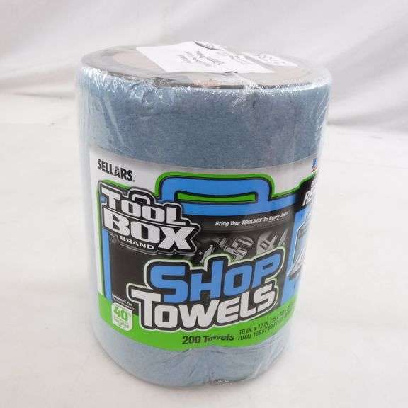 ToolBox Big Grip Bucket Blue Shop Towels Refill Dutch Goat