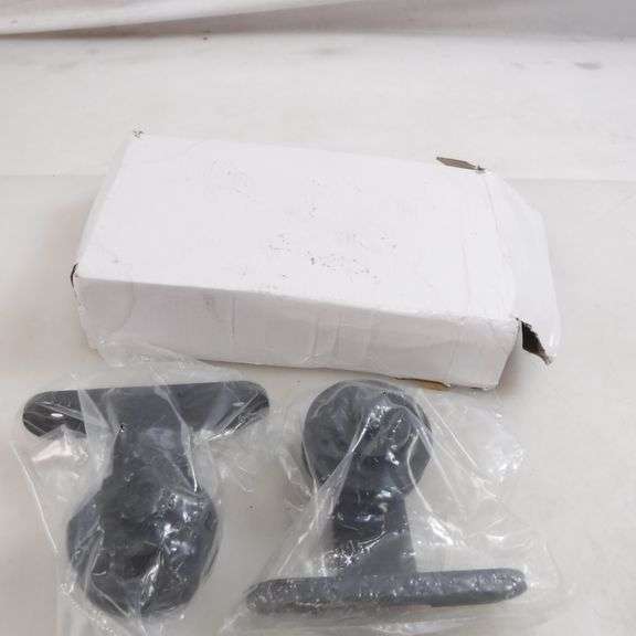 Set of 2 Black Barn Door Hardware Pulley/Hanger Roller Piece Dutch Goat