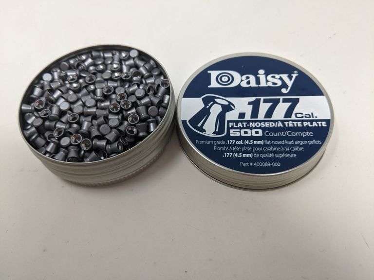 Daisy .177 Cal FlatNosed Airgun Pellets, 500 count Dutch Goat