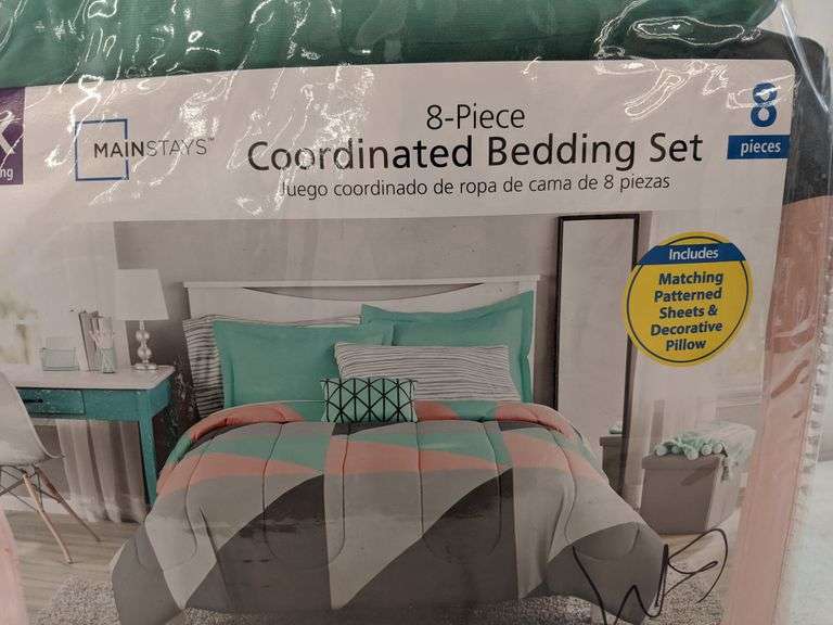 Mainstays 8 Piece Coordinated Bedding Set Dutch Goat