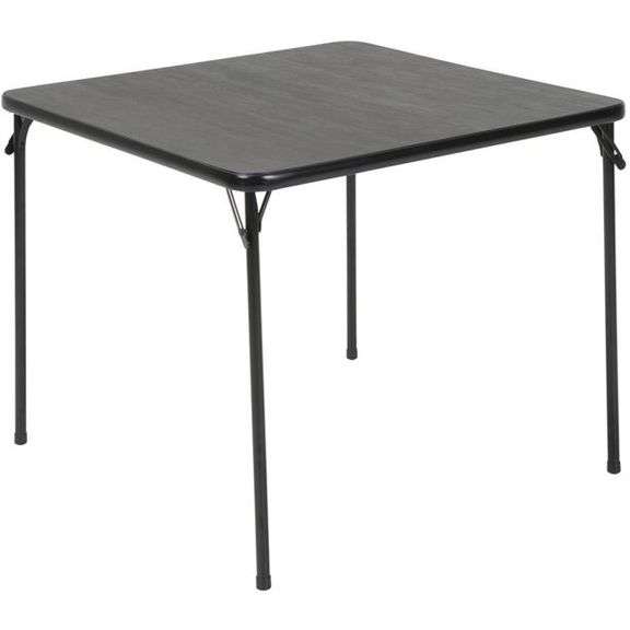 Mainstays 34 In Square Folding Table In Black Dutch Goat