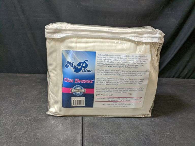 My Pillow Giza Dream Sheet Set Ivory, Queen Dutch Goat