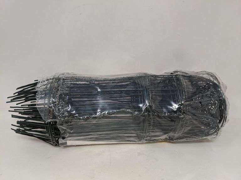 Garden Accents 14" X 20" Roll Fence Steel Construction with Green