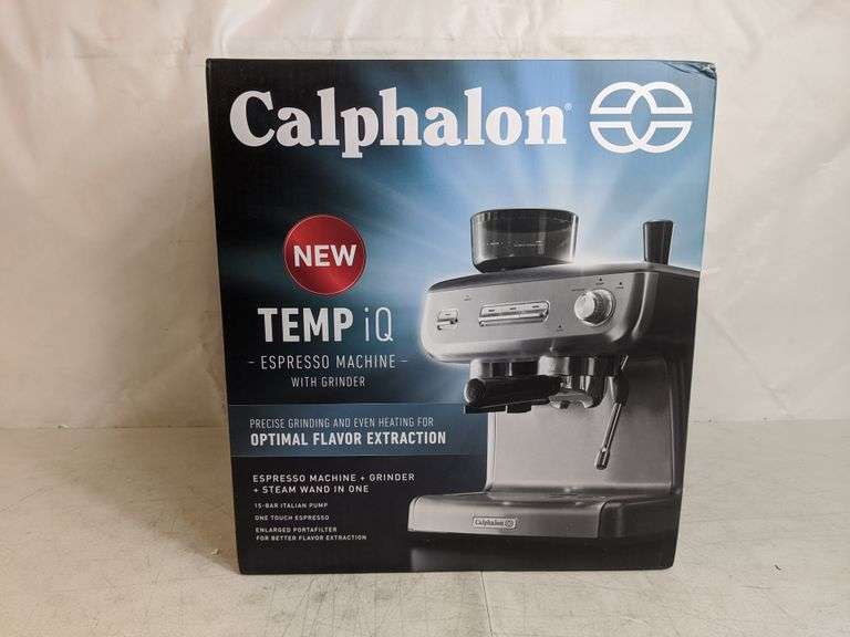 Calphalon Temp iQ Espresso Machine with Grinder + Steam Wand Dutch Goat