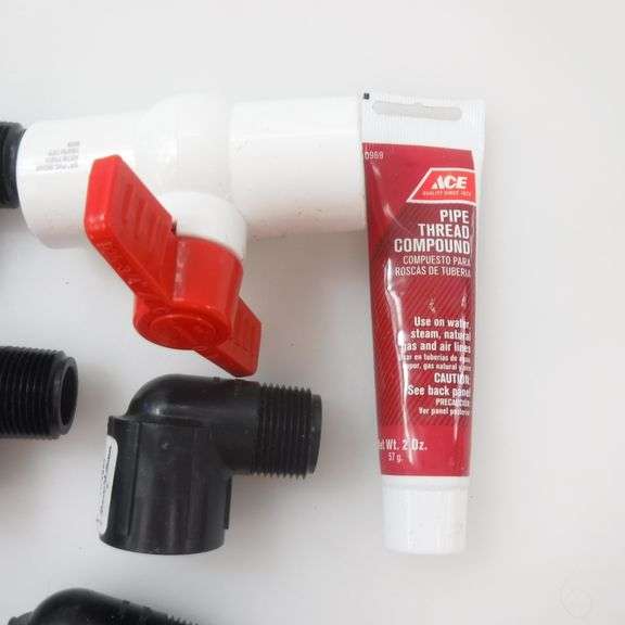 Assortment Of Sprinkler Supplies Ace Pipe Thread Compound 2oz, Lot Of