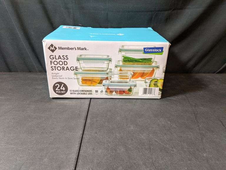 Members Mark Glass Food Storage Containers 24 Piece Set Dutch Goat