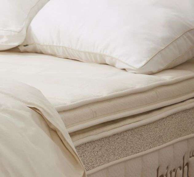 Birch Plush Organic Mattress Topper Queen Size Model BRCHTOPPG1