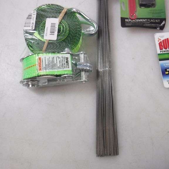 Assort. Of Outdoor Items Invisible Fence White Marker Flags, Approx