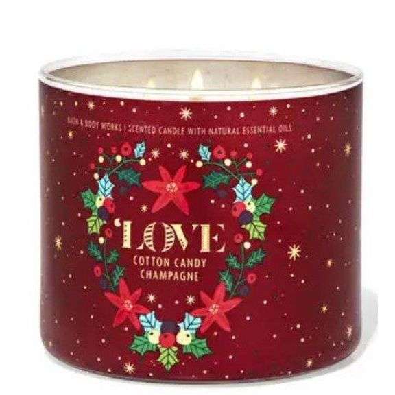 Bath & Body Works Love Cotton Candy Champagne 14.5 Oz Dutch Goat