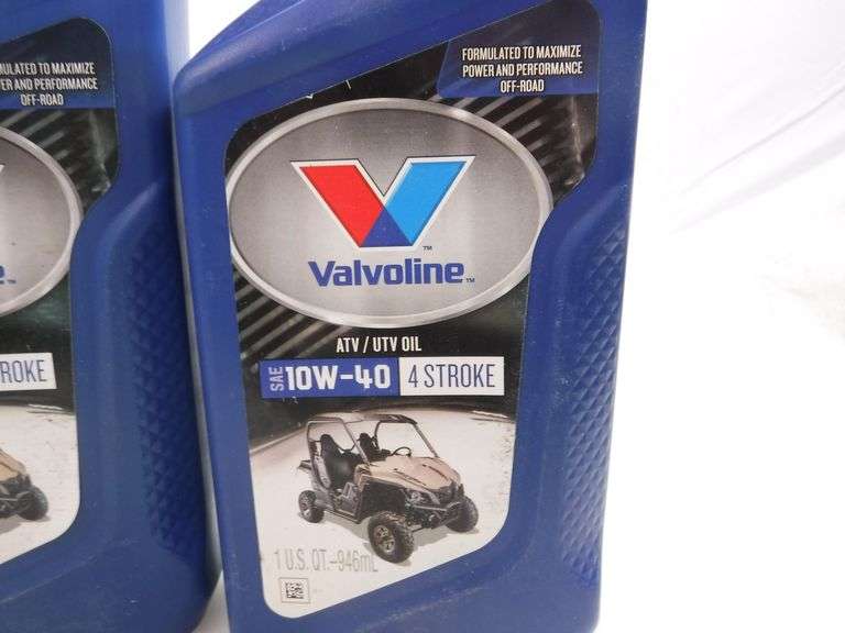 Lot Of 2 Valvoline 4Stroke ATV/UTV SAE 10W40 Motor Oil 1 QT Dutch Goat