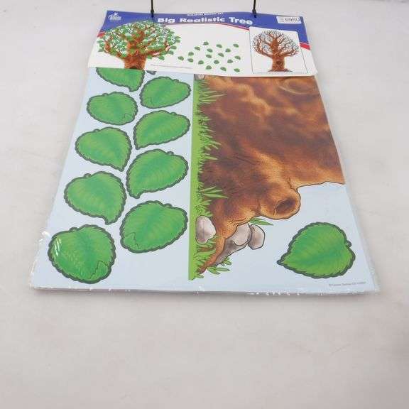 Lot Of 3 77 Piece Classroom Big Realistic Tree Bulletin Board Set