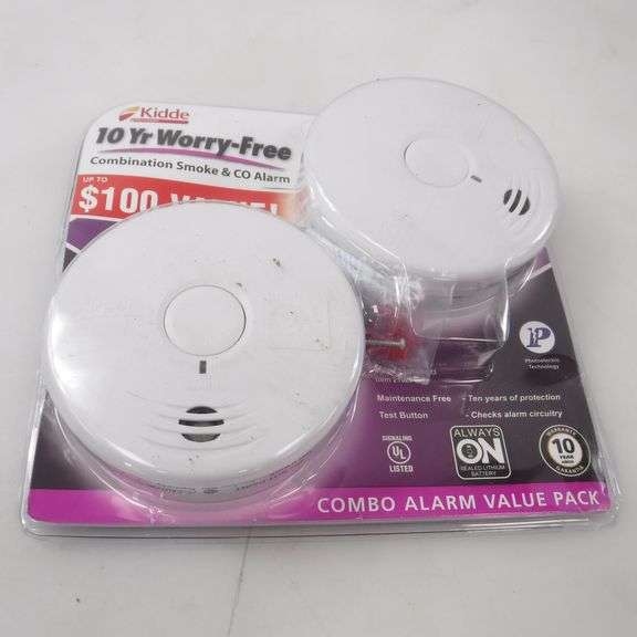 10 Pack Kidde 10 Year Worry-Free Sealed Battery Combination Smoke and