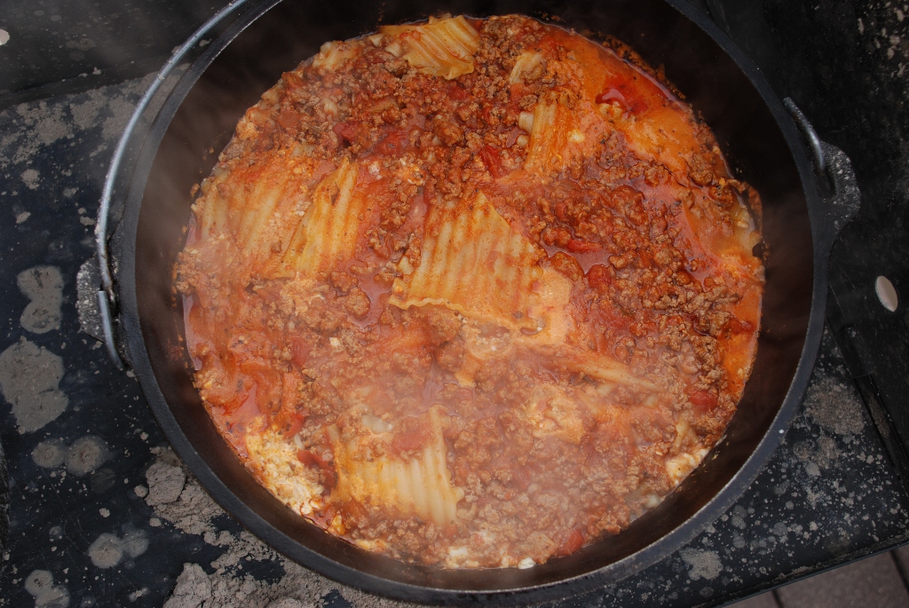 Dutch Oven Lasagna