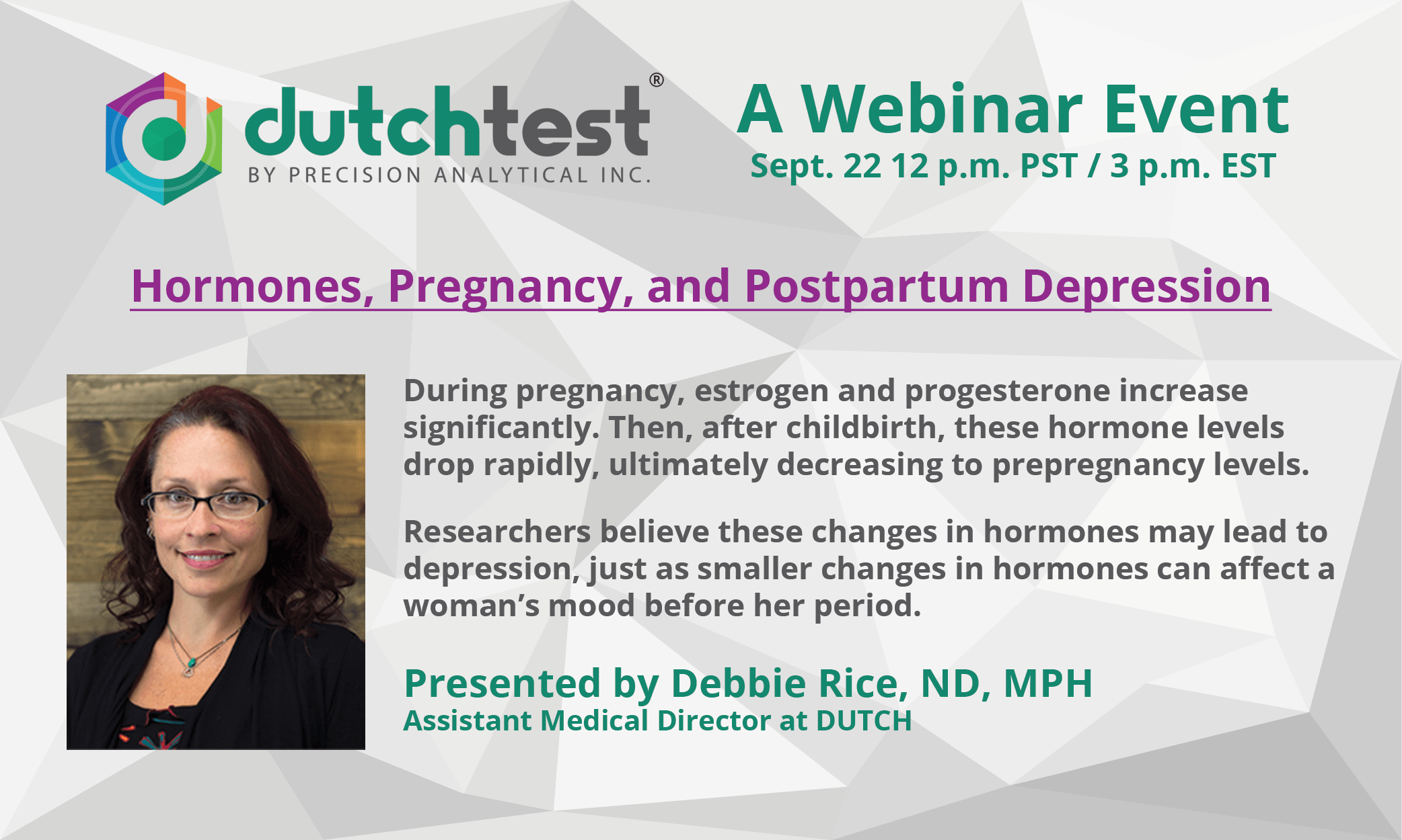 Hormones, Pregnancy, and Postpartum Depression DUTCH Test