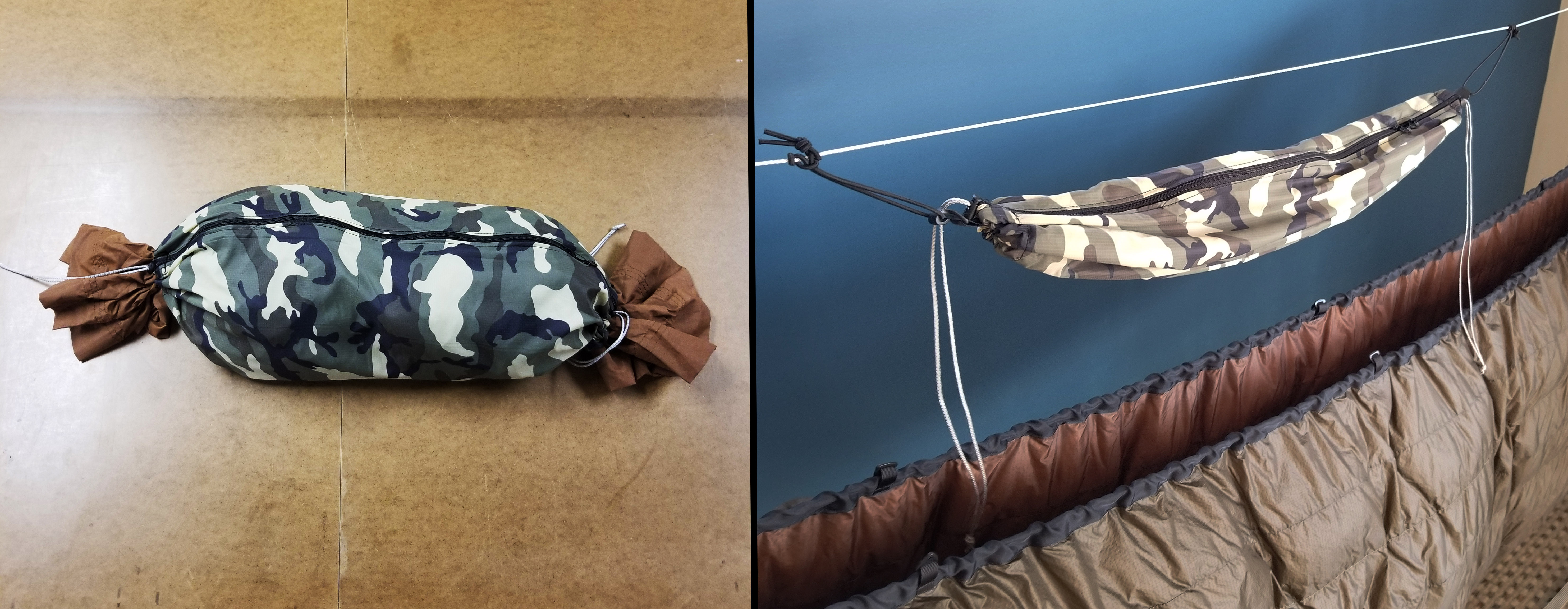 DIY ZipTop Double Ended Stuff Sack Ridgeline Storage