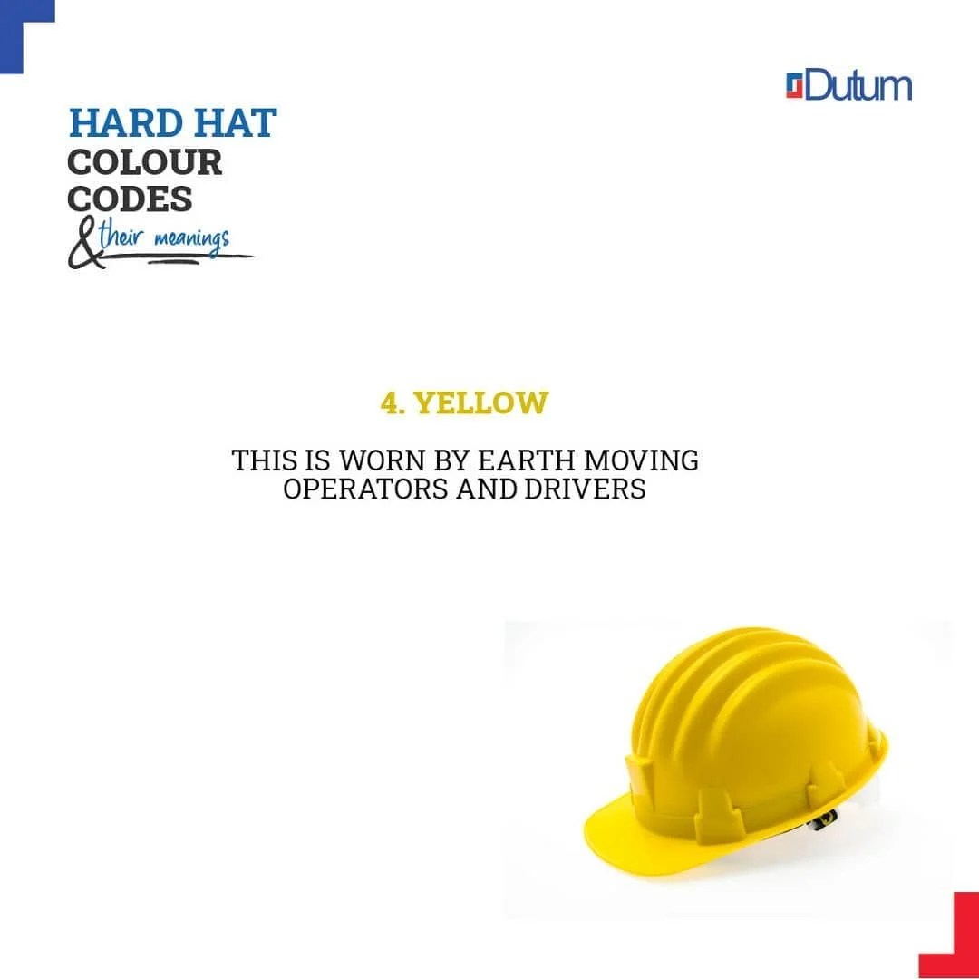 Hard hat color codes and their meanings Dutum