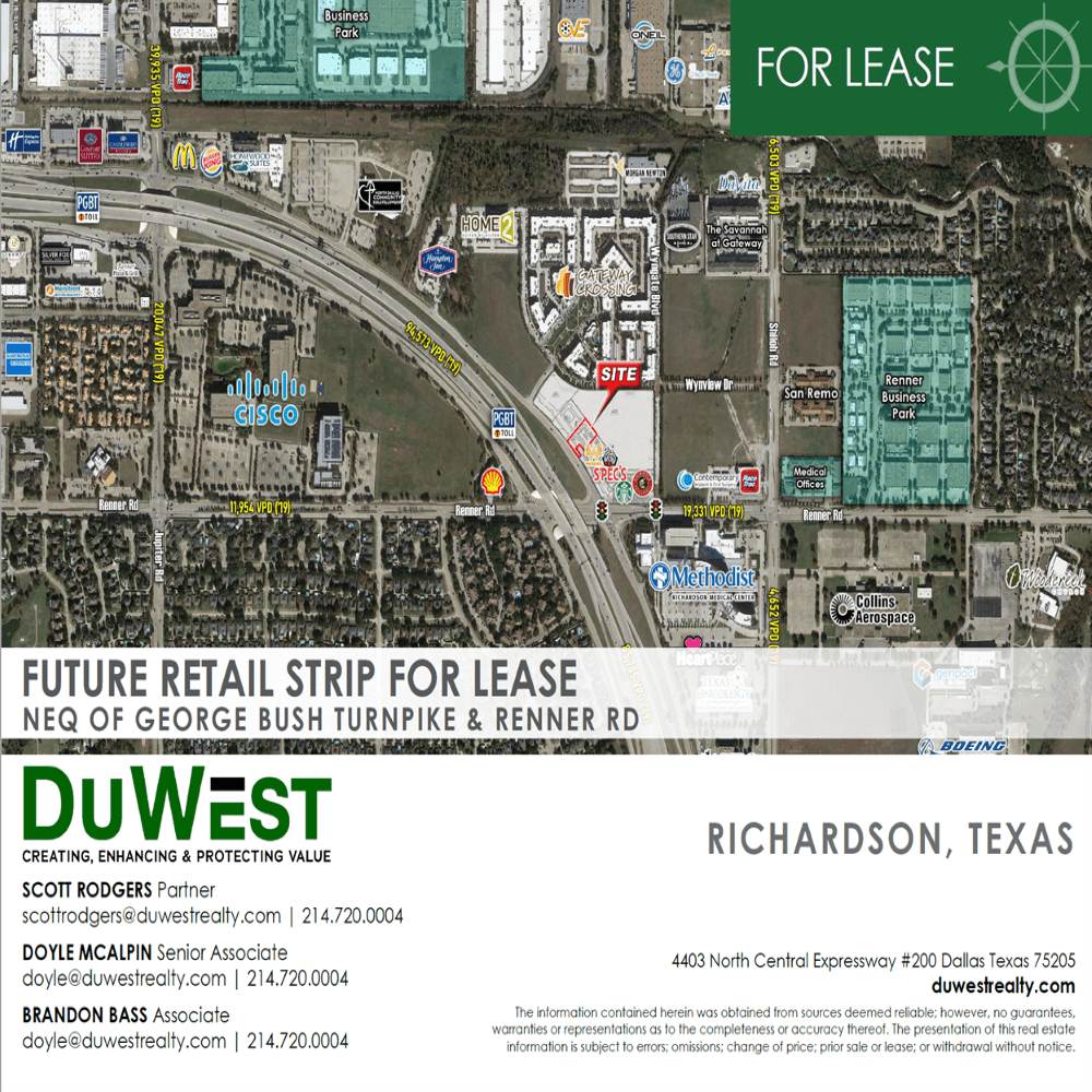Richardson Future Retail PGBT & Renner Rd DuWest Realty