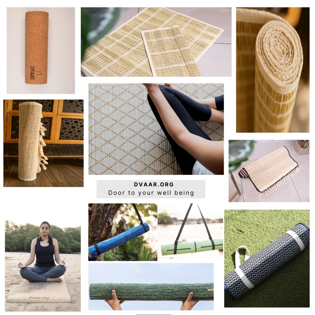 Types of sustainable yoga mats for a healthier and greener tomorrow.