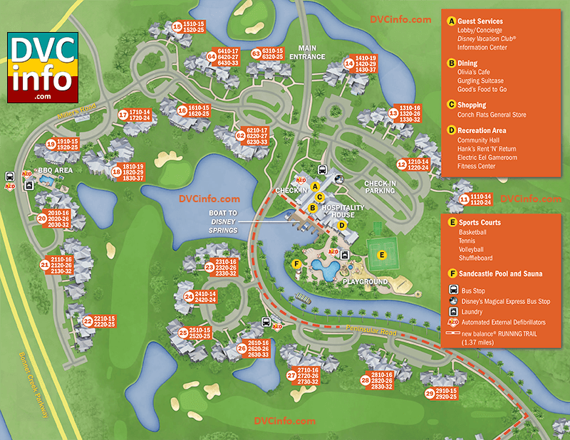 Disney Okw Resort Map Disney's Old Key West Resort Map DVCinfo Community
