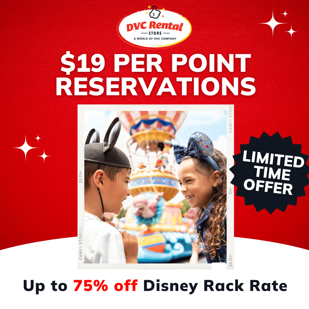 Limited Time Offer 19 Per Point DVC Rentals! DVC Rental Store