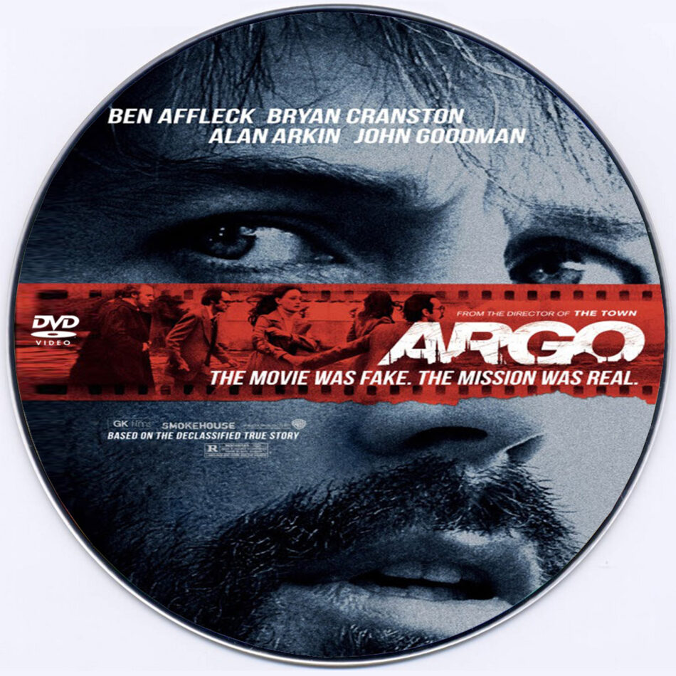 Argo (2012) R0 Custom DVD Label Movie DVD Disc Label