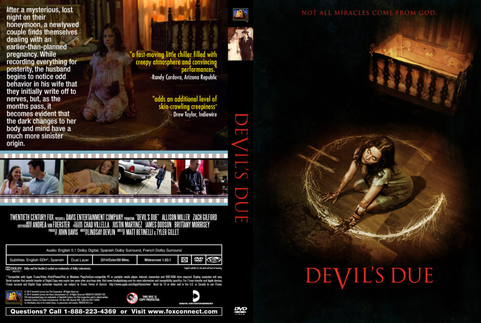 Devil's Due DVD Cover (2014) R0 Custom Art