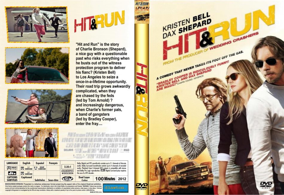 Hit And Run (2012) R1 Movie DVD Front DVD Cover