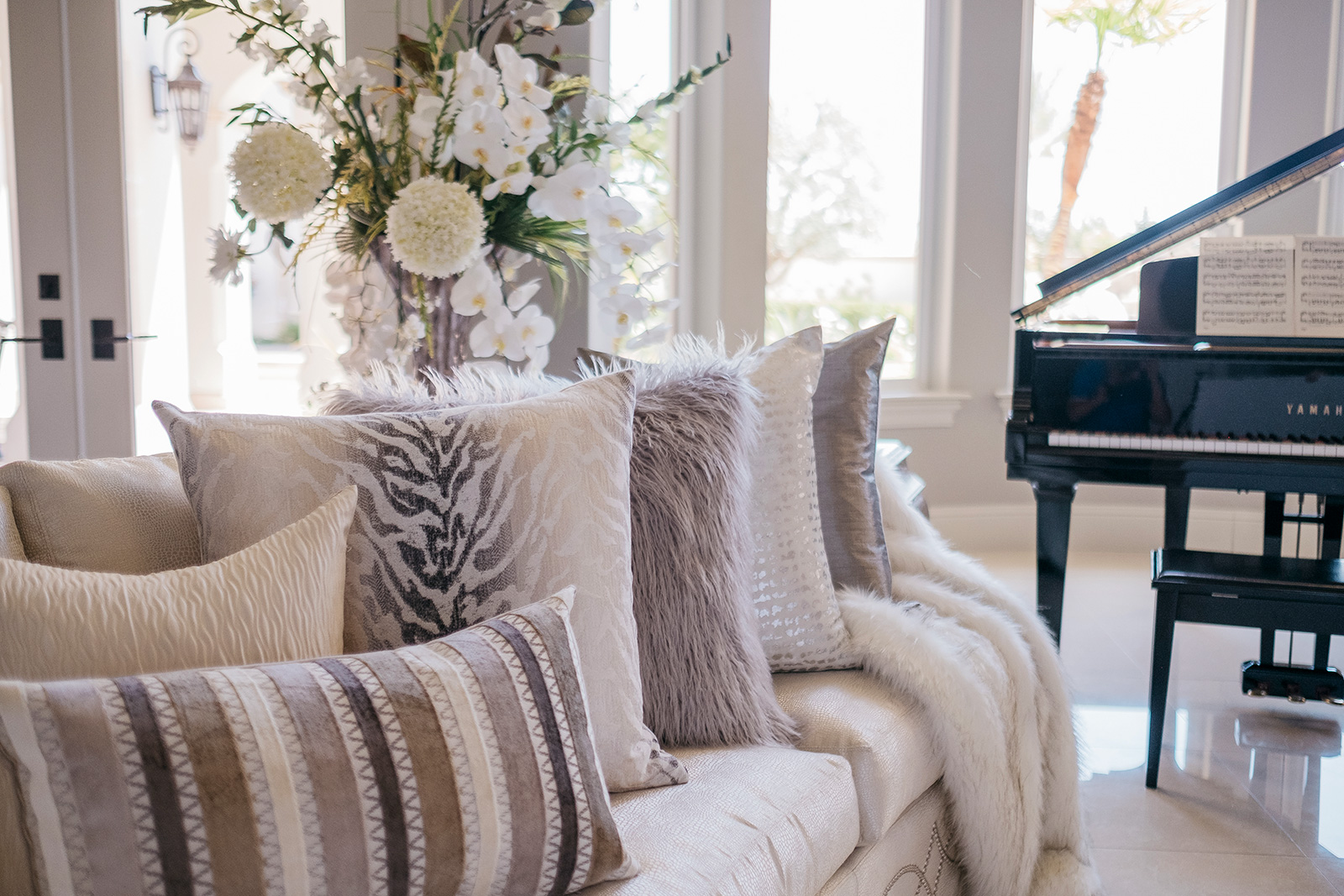 D.V. Kap Home Luxury Throw & Accent Pillows