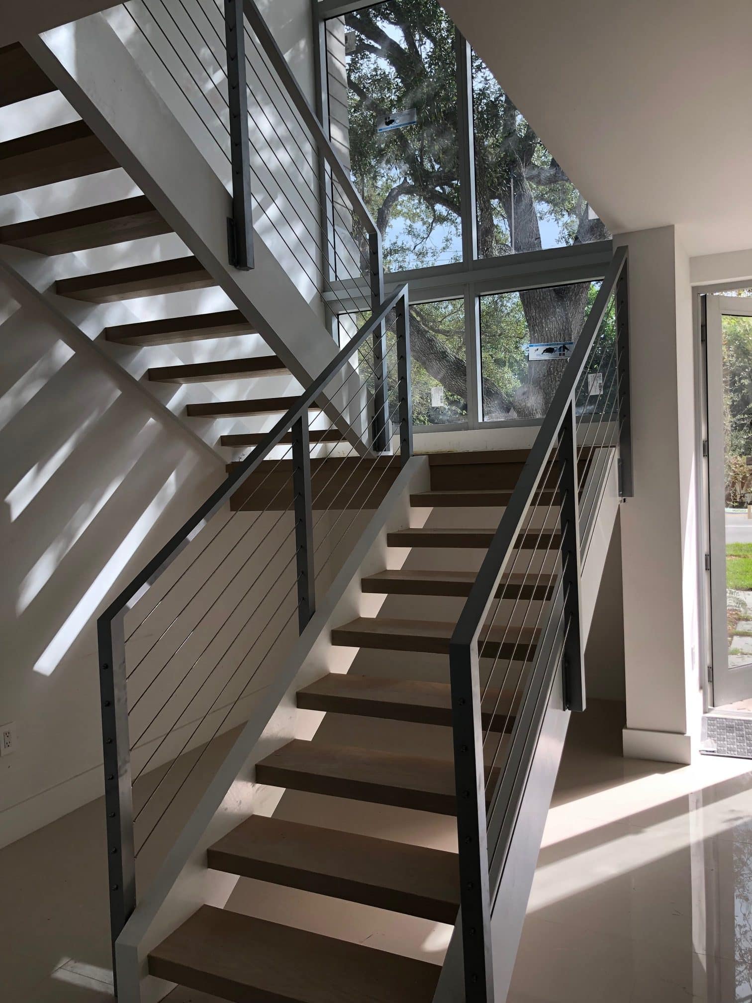Modern Stair, Wood Stair Open Raiser, Villas Marisela Pomenta David Viera