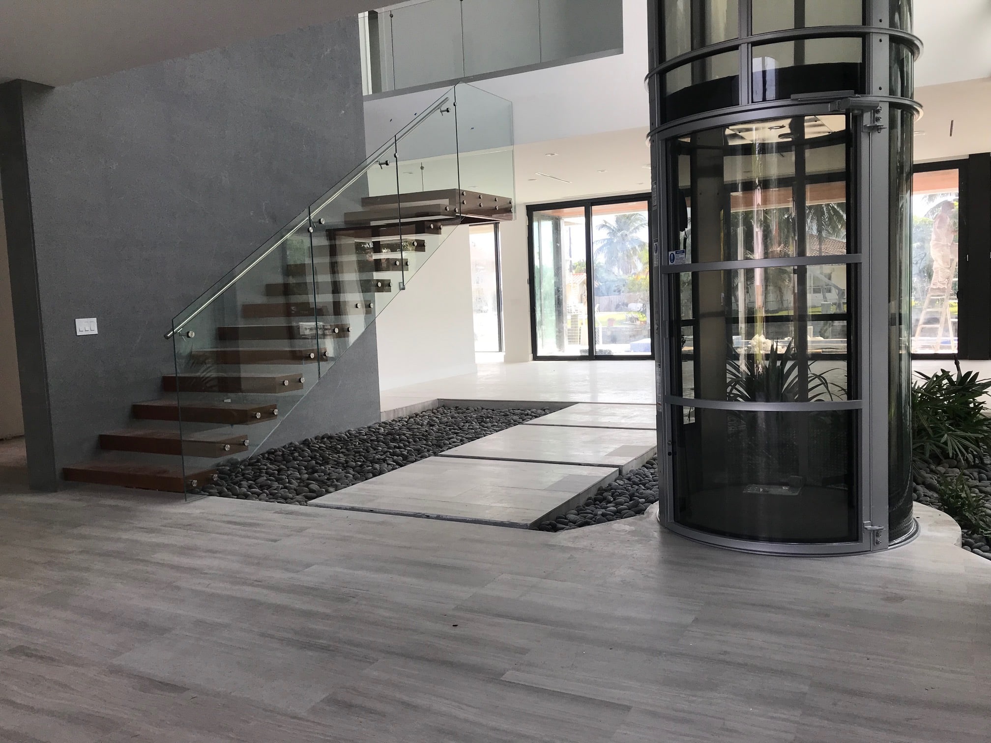 Modern Stair, Floating Stair, Metal Art Inc David Viera